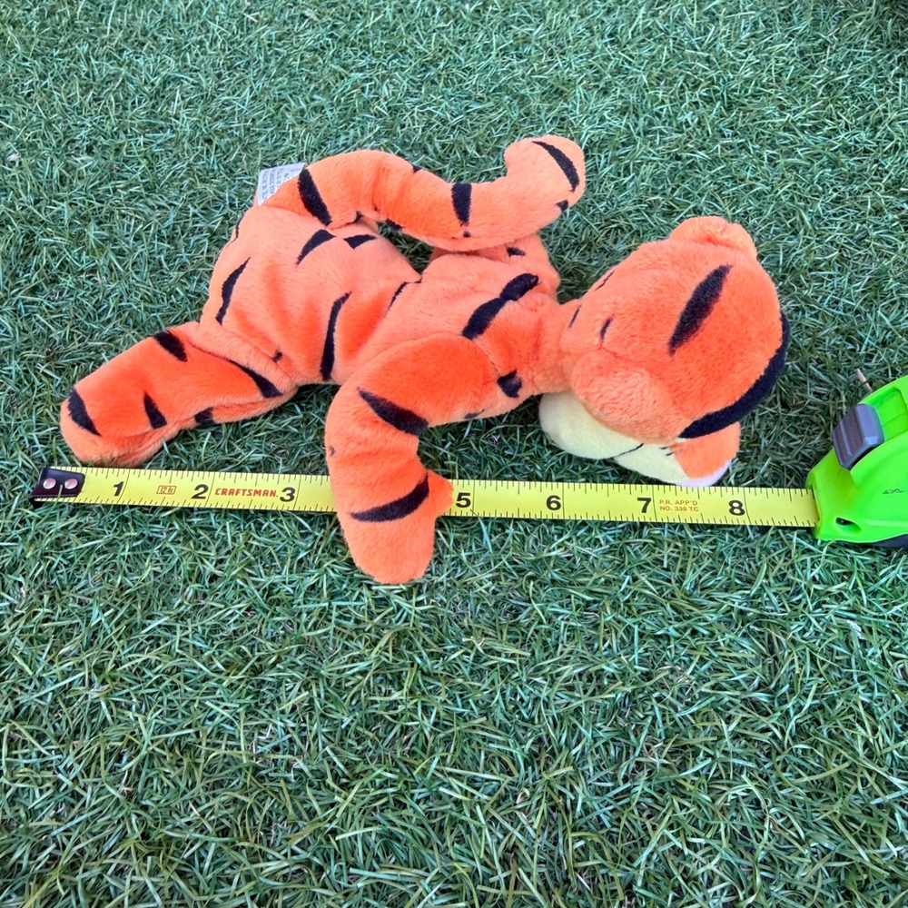 Vtg 90s Disney Mattel Winnie The Pooh Tigger Beanbag Friend Plush Kidcore 8 inch - Picture 7 of 7